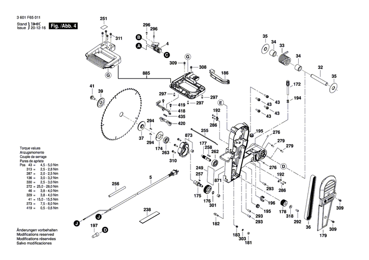 New Genuine Bosch 1609B04468 Safety Cover