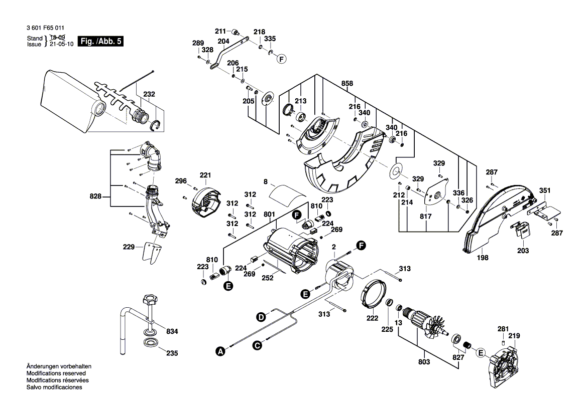 New Genuine Bosch 1609B04468 Safety Cover