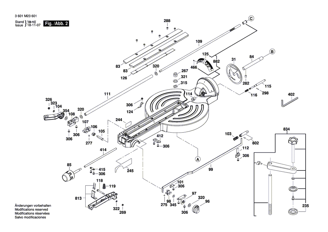 New Genuine Bosch 1609B04486 Linkage