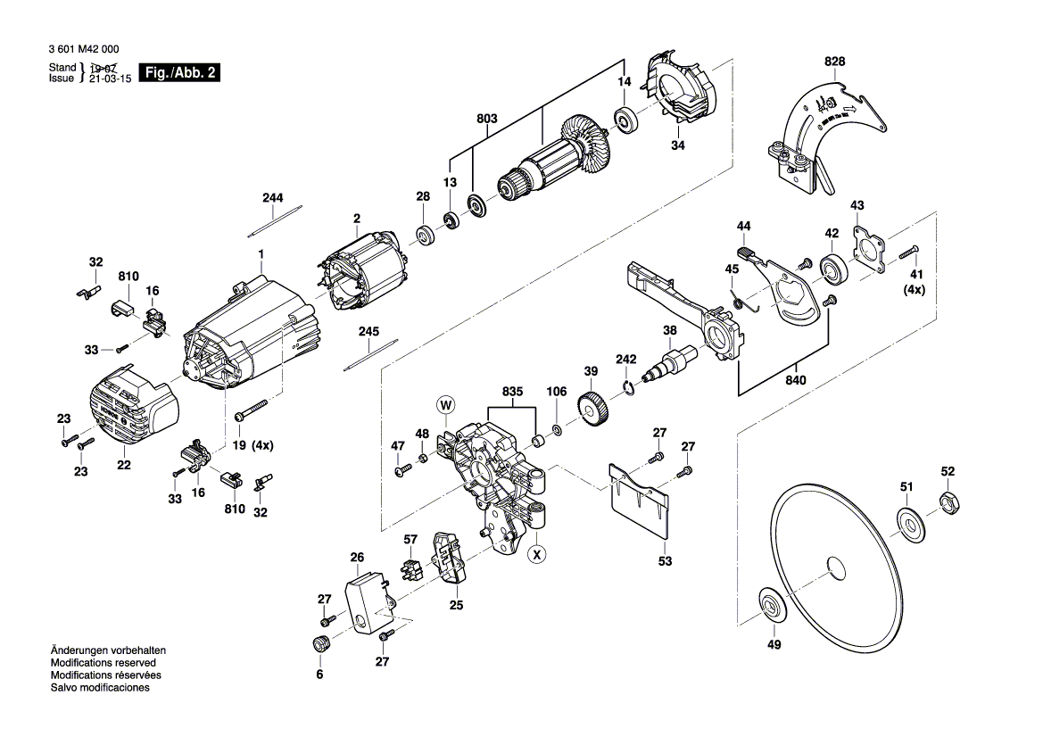 New Genuine Bosch 1609B04547 Riving Knife