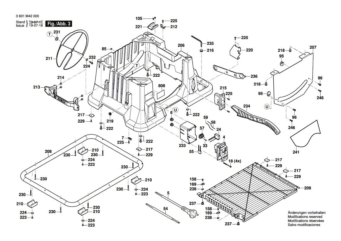New Genuine Bosch 1609B04547 Riving Knife