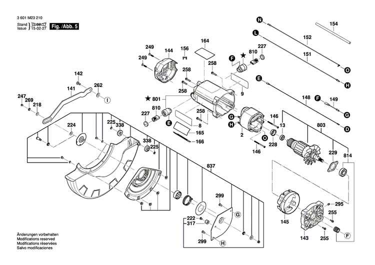 New Genuine Bosch 1609B04747 Detent