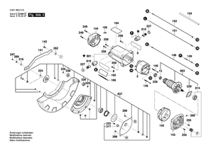 New Genuine Bosch 1609B04795 Lever Shaft