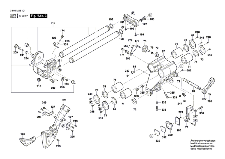 New Genuine Bosch 1609B04798 Cover