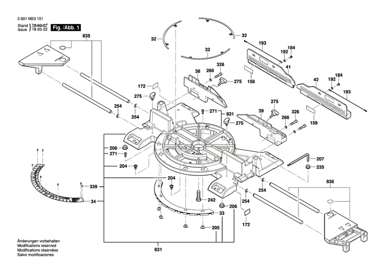 New Genuine Bosch 1609B04798 Cover