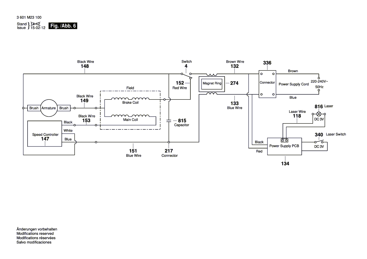 New Genuine Bosch 1609B04813 Channel