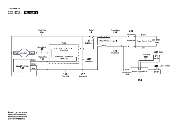 New Genuine Bosch 1609B04813 Channel