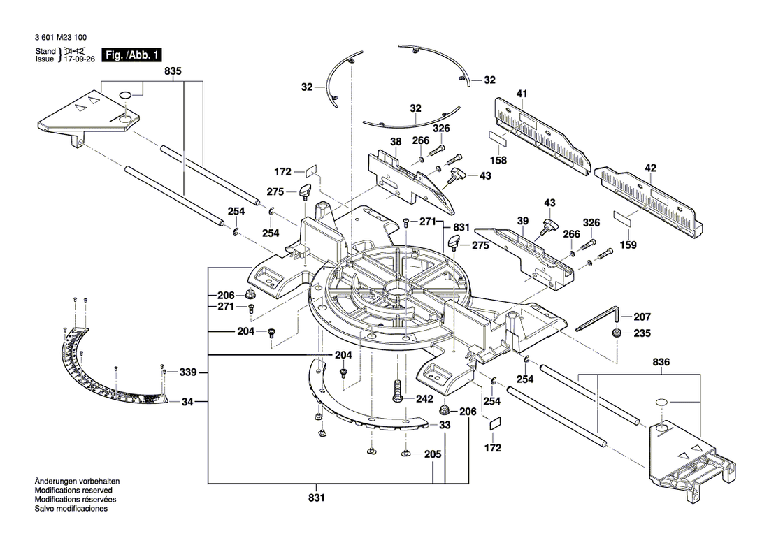 New Genuine Bosch 1609B04814 Chip Deflector