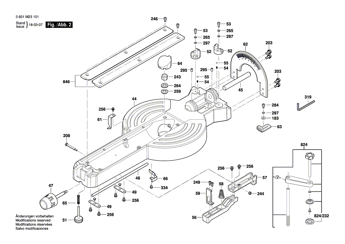 New Genuine Bosch 1609B04823 Safety Guard