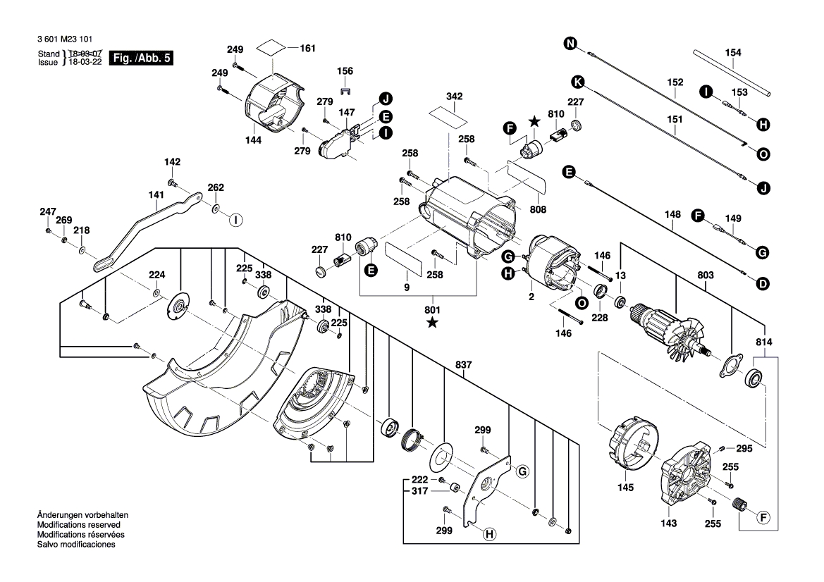 New Genuine Bosch 1609B04823 Safety Guard