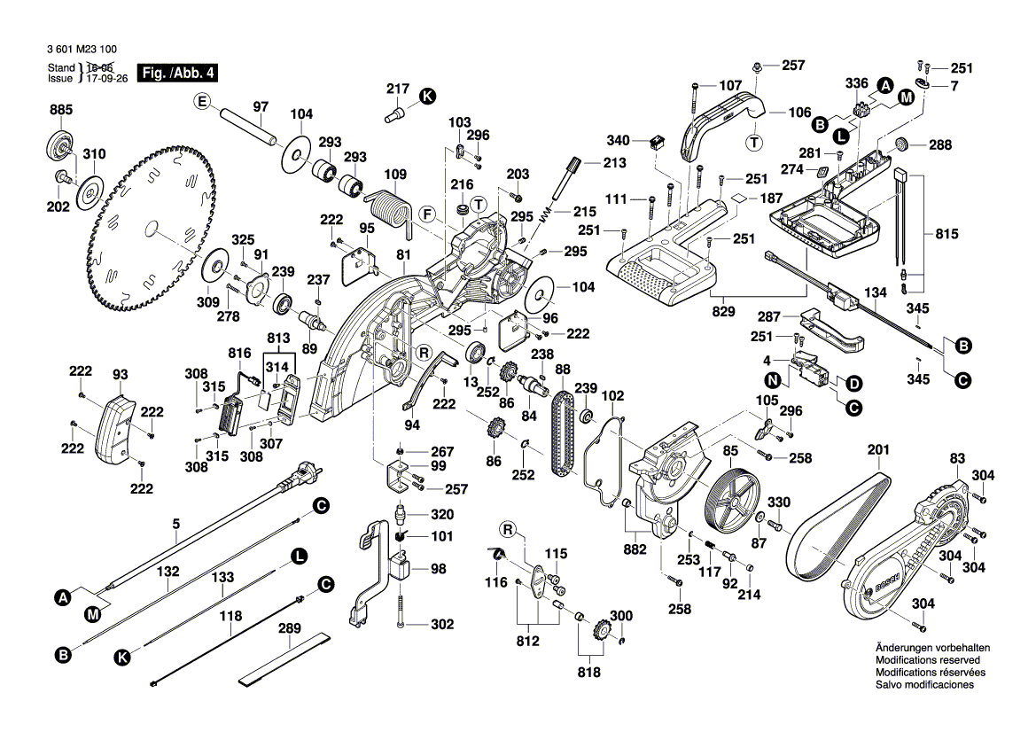 New Genuine Bosch 1609B04825 Cable Clip