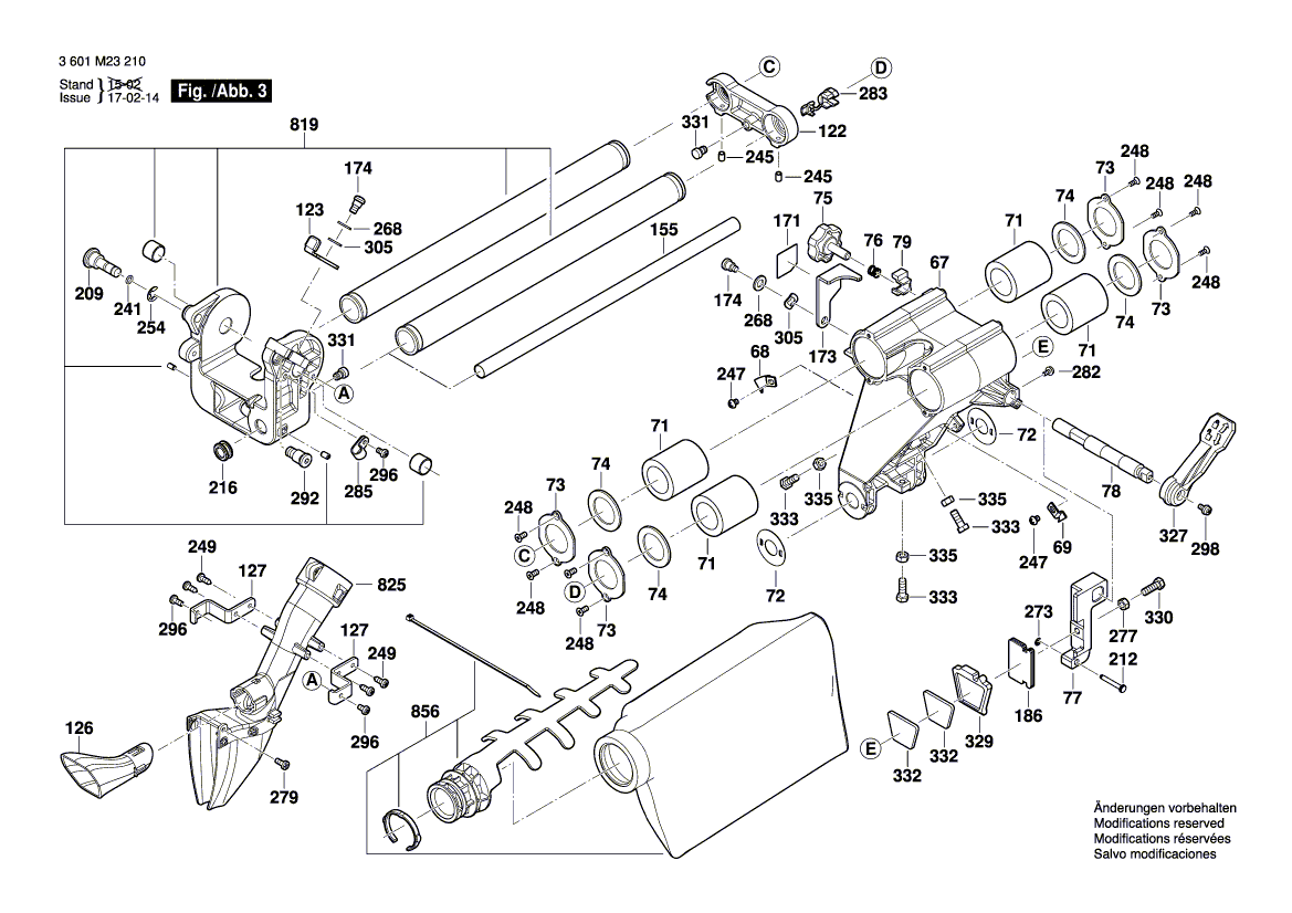 New Genuine Bosch 1609B04892 Intermediate Flange