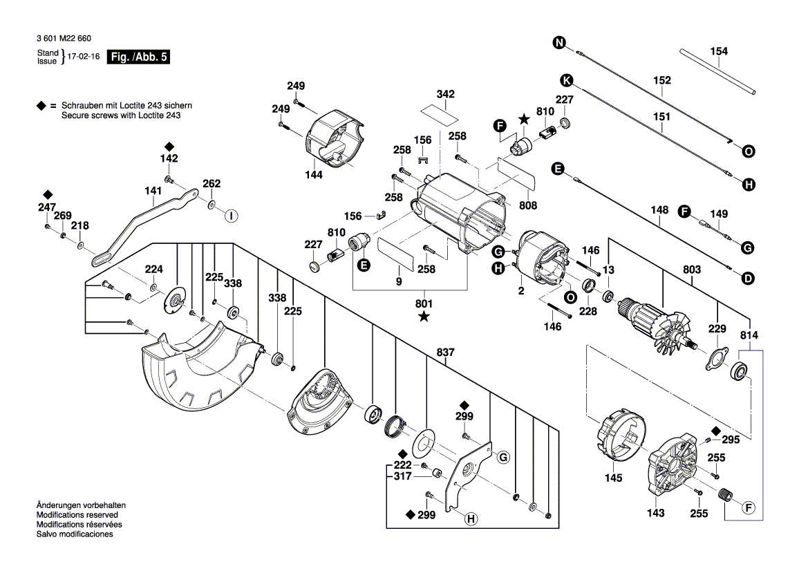 New Genuine Bosch 1609B04924 Wire