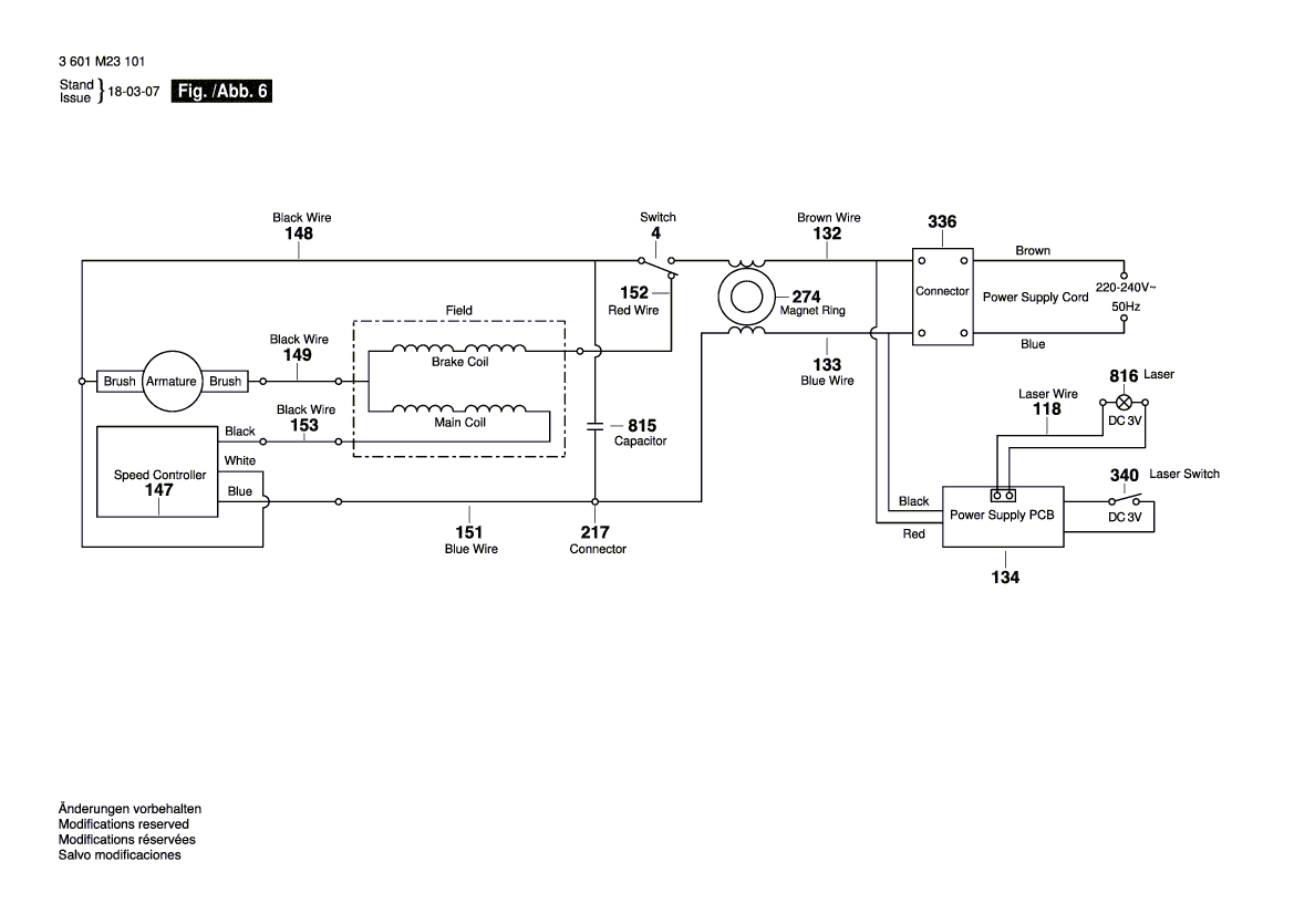 New Genuine Bosch 1609B04949 Label
