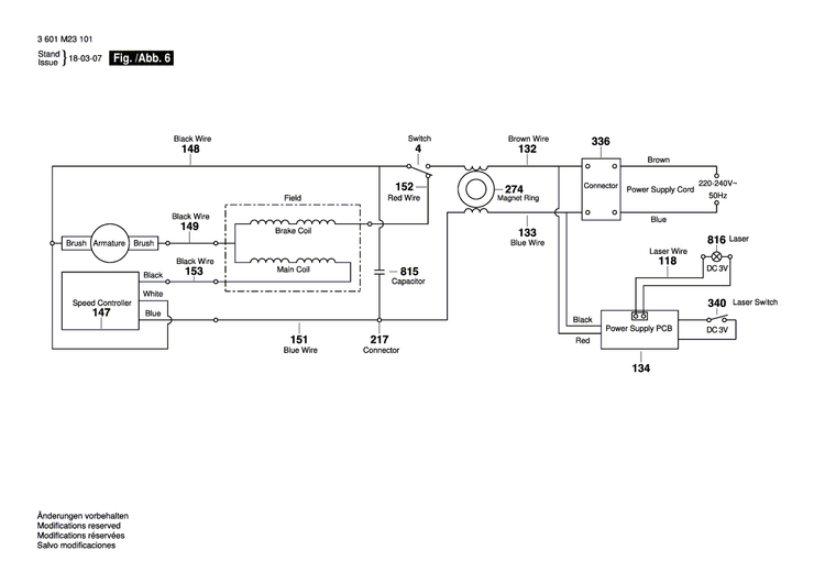 New Genuine Bosch 1609B04950 Label