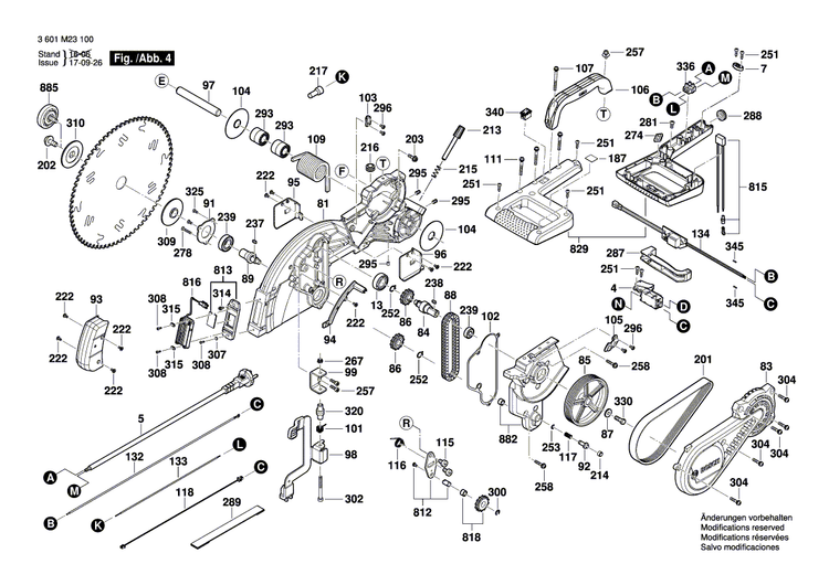 New Genuine Bosch 1609B04951 Label