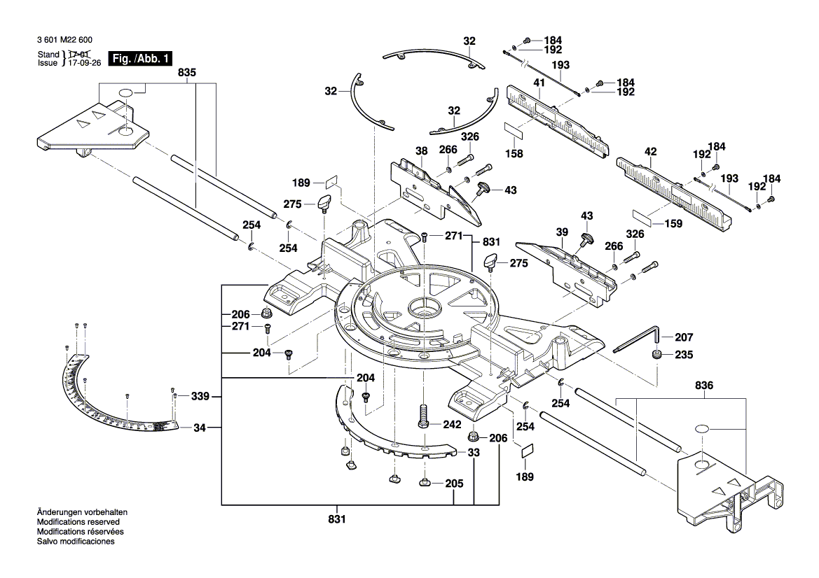 New Genuine Bosch 1609B05126 Pointer