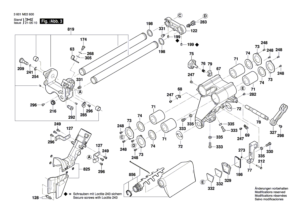 New Genuine Bosch 1609B05129 Cover