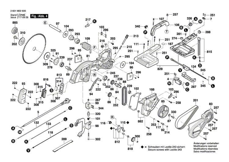 New Genuine Bosch 1609B05130 Warning Label