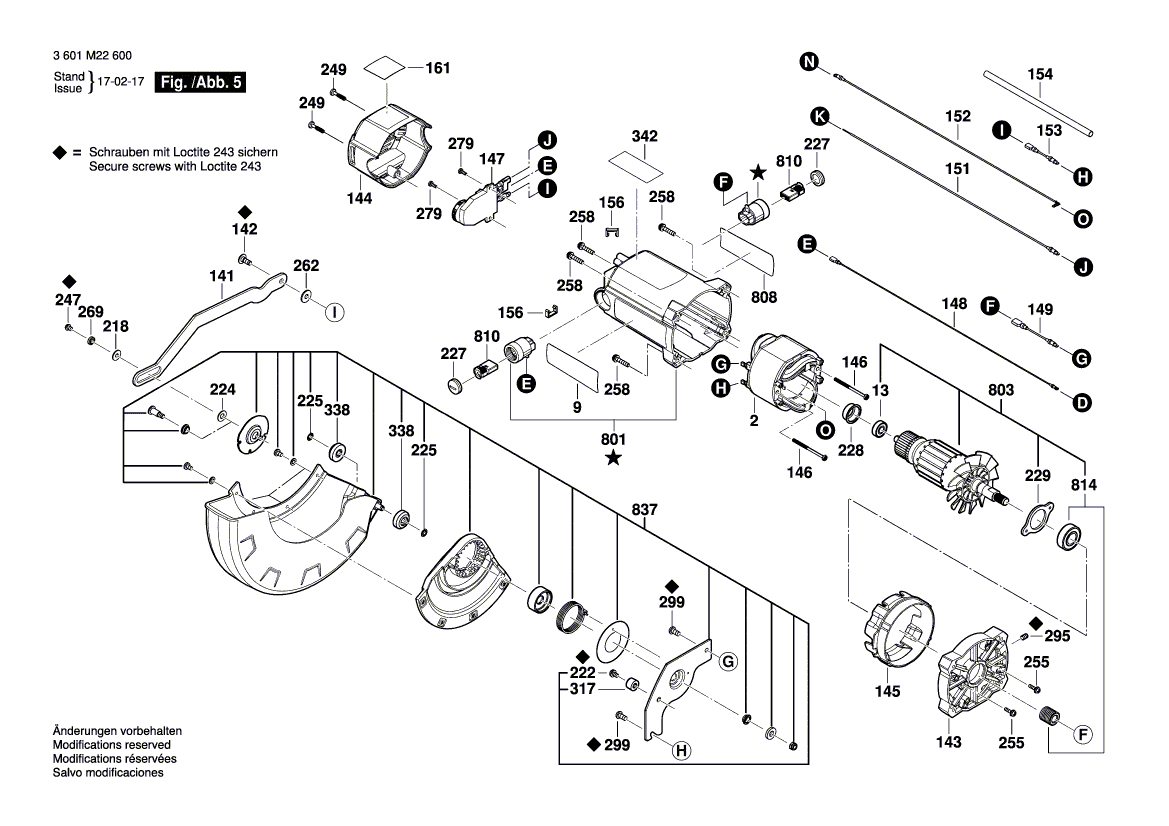 New Genuine Bosch 1609B05139 Plate