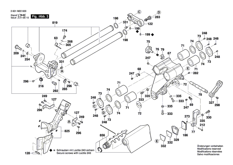 New Genuine Bosch 1609B05142 Locking Lever