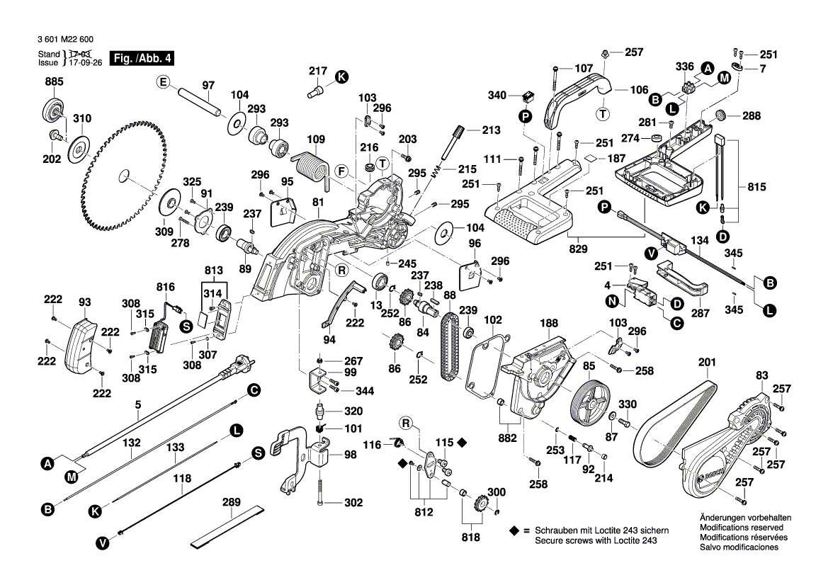 New Genuine Bosch 1609B05142 Locking Lever