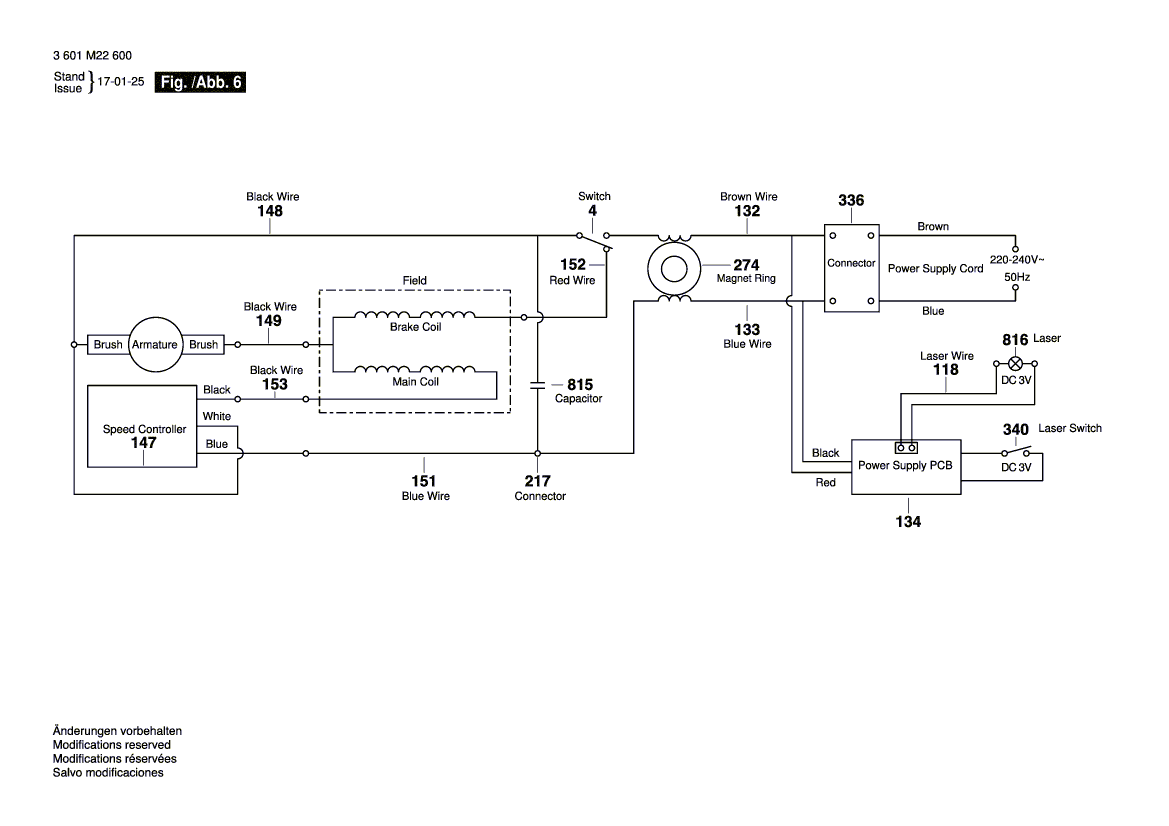 New Genuine Bosch 1609B05170 Channel
