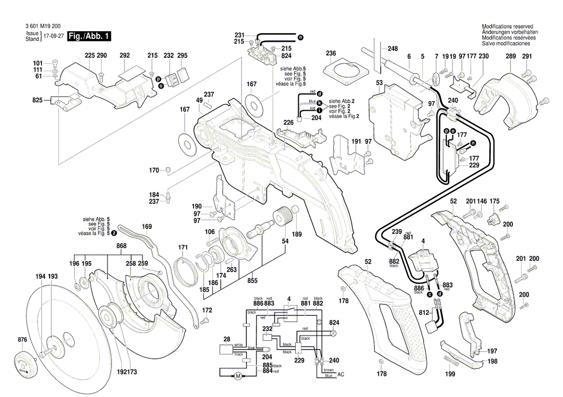New Genuine Bosch 1609B05251 Spring Clip