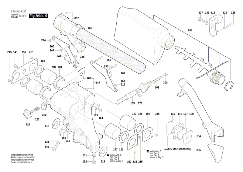 New Genuine Bosch 1609B05325 Support bracket