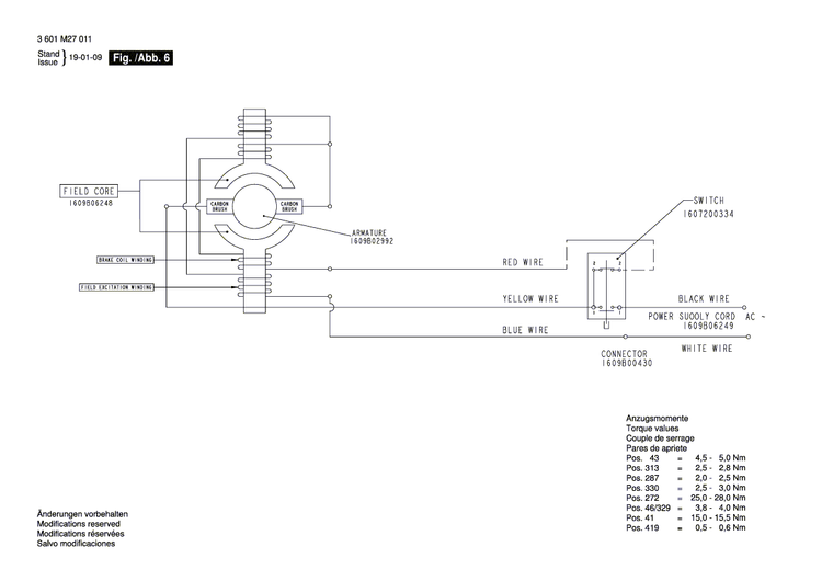 New Genuine Bosch 1609B06204 Warning Label