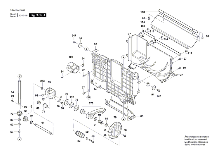New Genuine Bosch 1609B06214 Gear Box