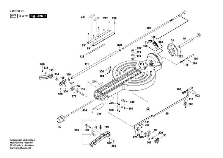 New Genuine Bosch 1609B06249 Power supply cord