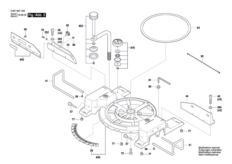 New Genuine Bosch 1609B06272 Screw