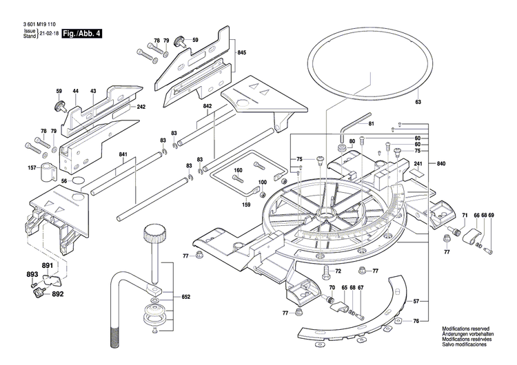 New Genuine Bosch 1609B06290 Clamping Flange