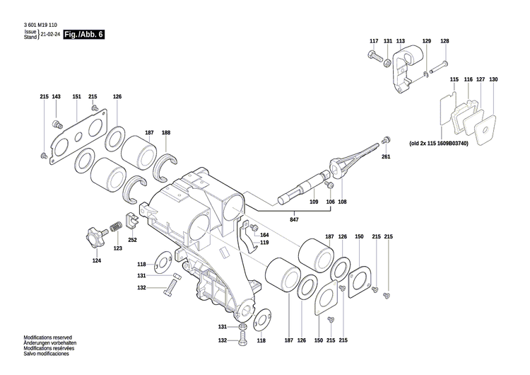 New Genuine Bosch 1609B06290 Clamping Flange