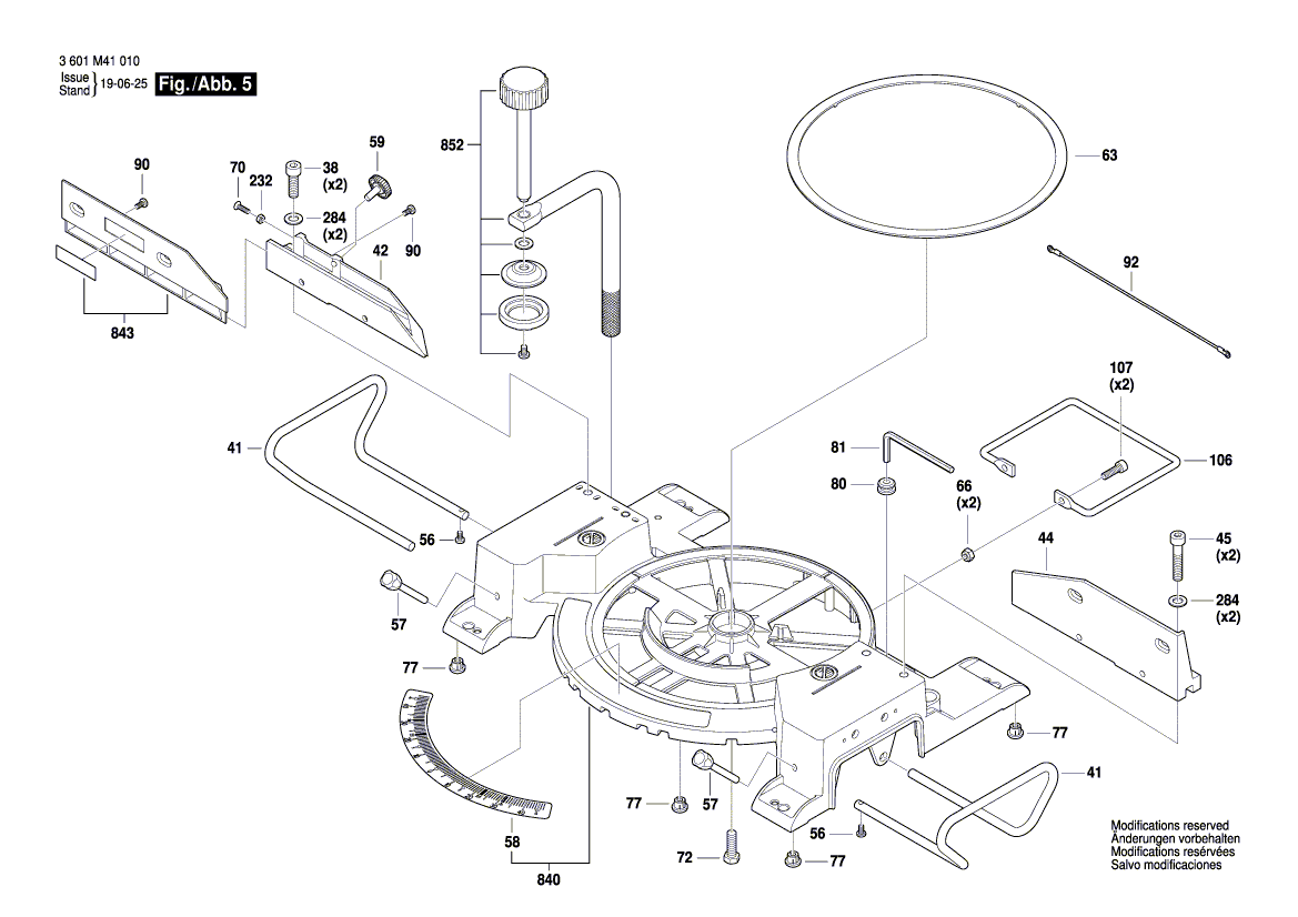 New Genuine Bosch 1609B06318 Label