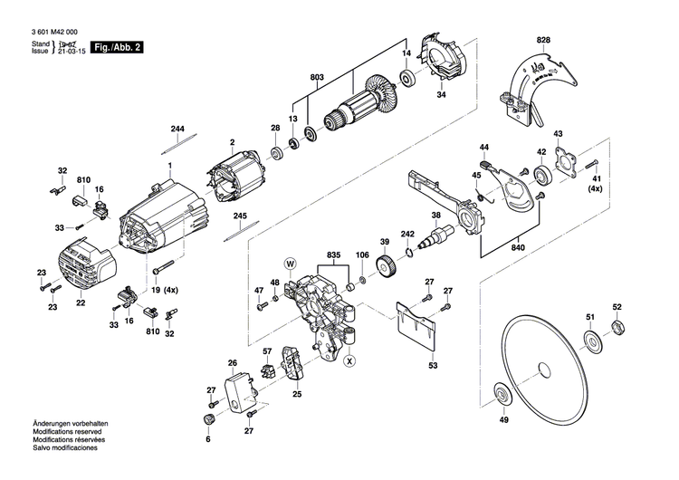 New Genuine Bosch 1609B06365 Rail
