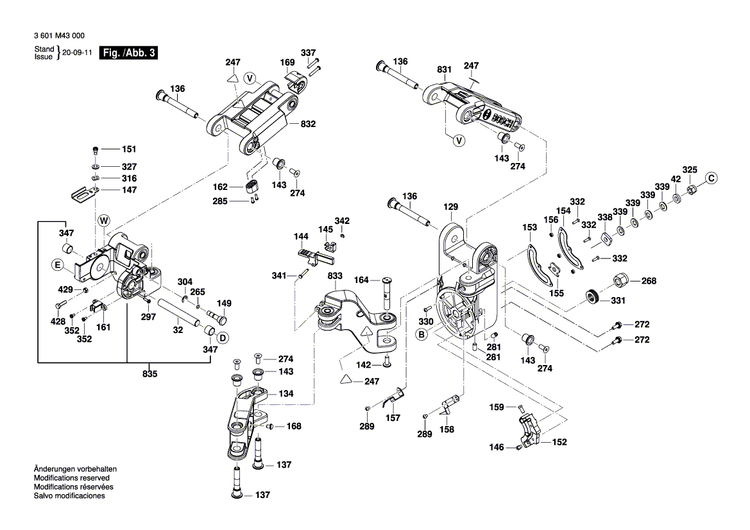 New Genuine Bosch 1609B06449 Support bracket