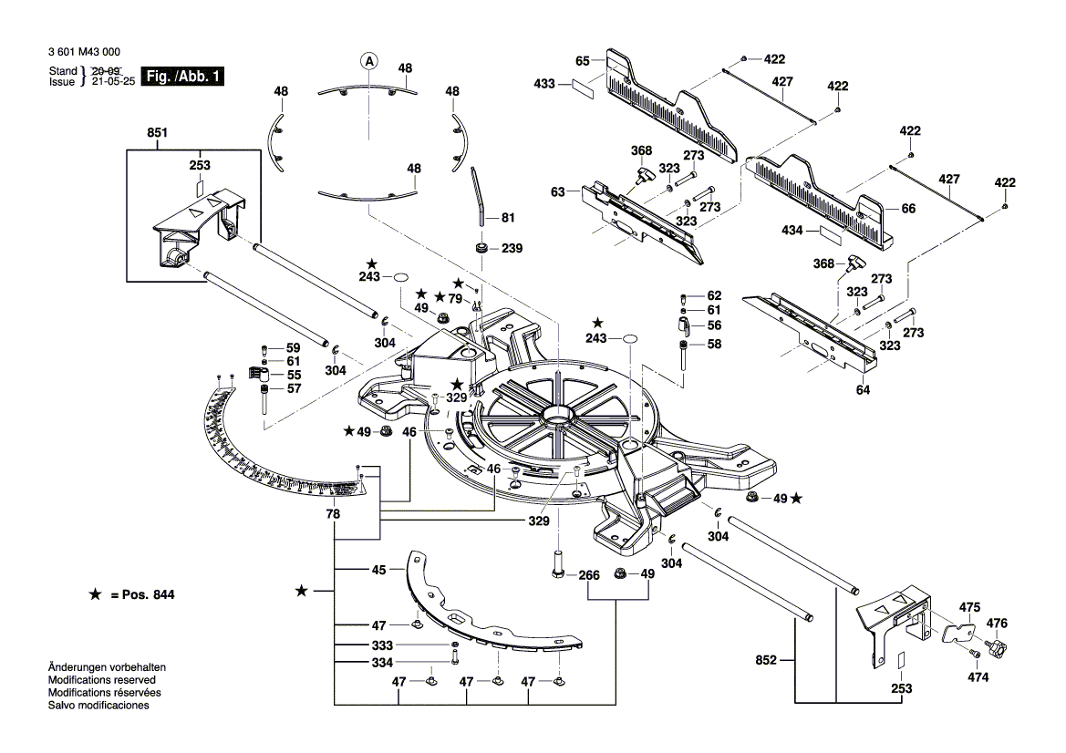 New Genuine Bosch 1609B06464 Arm