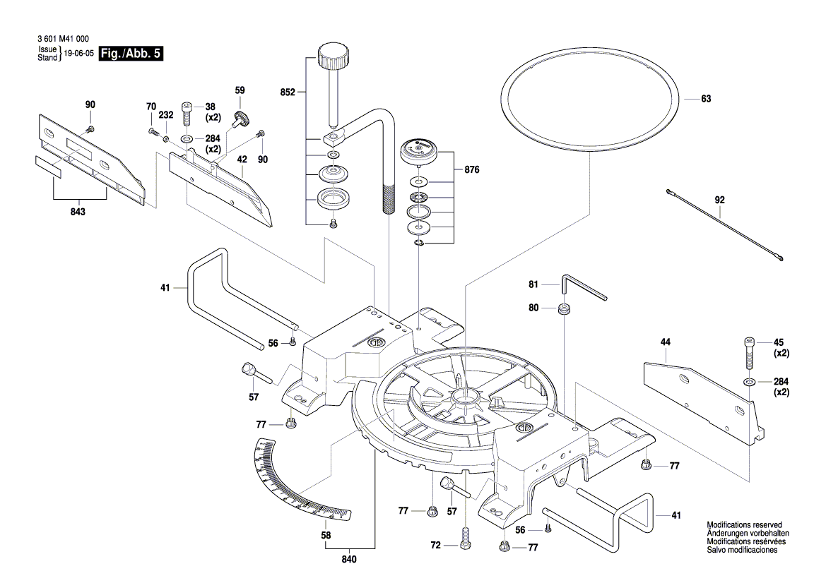 New Genuine Bosch 1609B06664 Arm