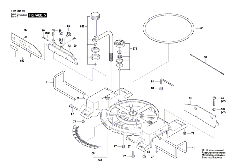 New Genuine Bosch 1609B06665 Base