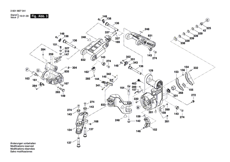 New Genuine Bosch 1609B06679 Cable