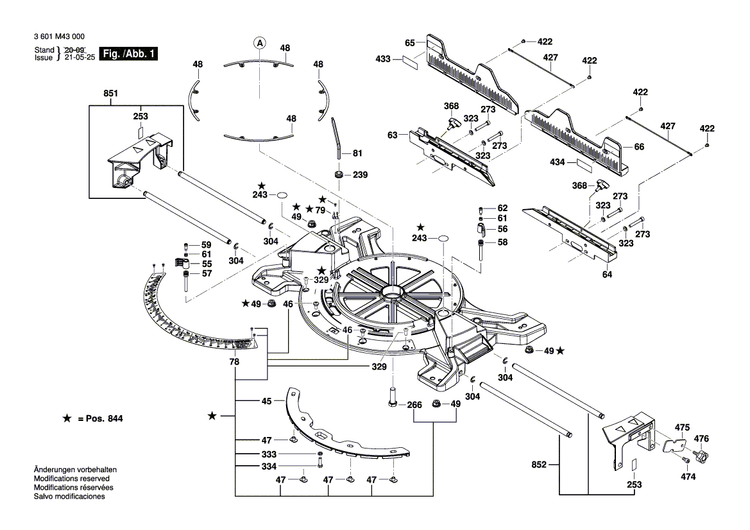 New Genuine Bosch 1609B06734 Hinge