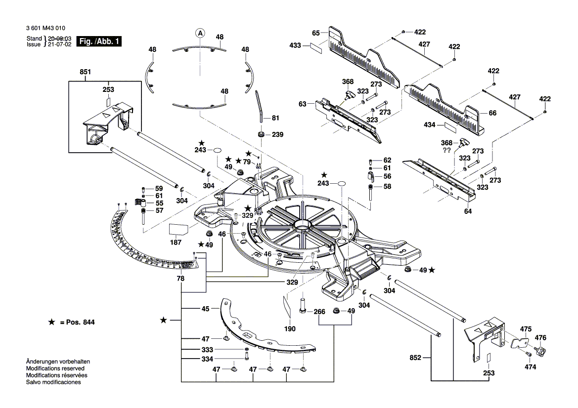 New Genuine Bosch 1609B06736 Warning Label