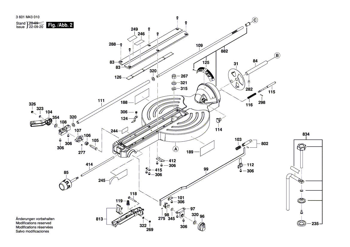 New Genuine Bosch 1609B06738 Warning Label