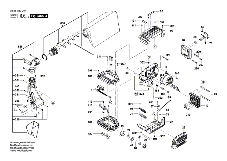 New Genuine Bosch 1609B06738 Warning Label