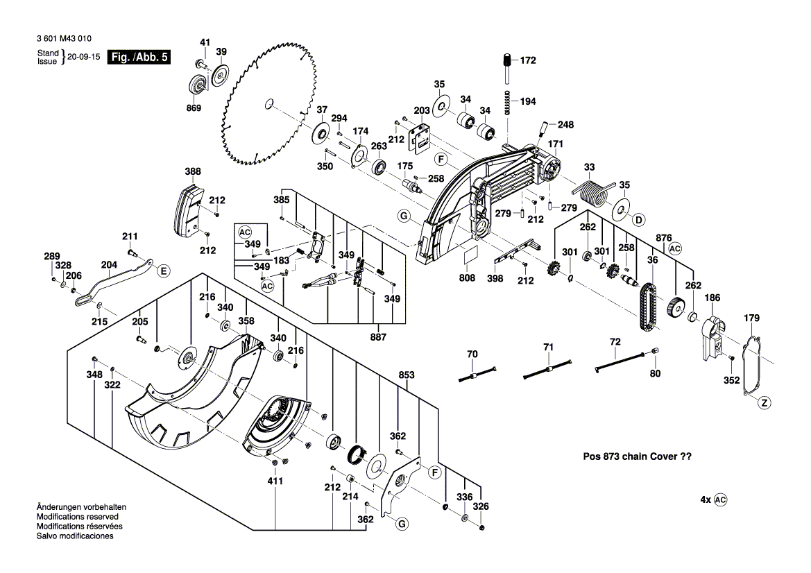 New Genuine Bosch 1609B06738 Warning Label