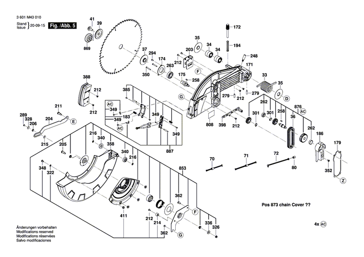 New Genuine Bosch 1609B06738 Warning Label