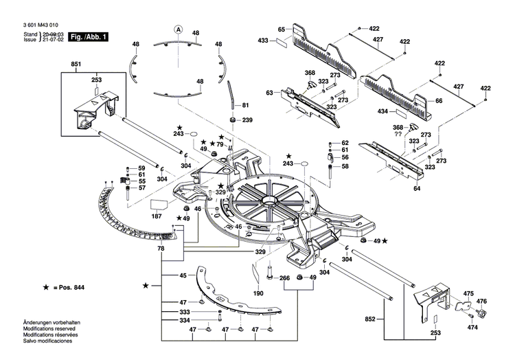 New Genuine Bosch 1609B06738 Warning Label