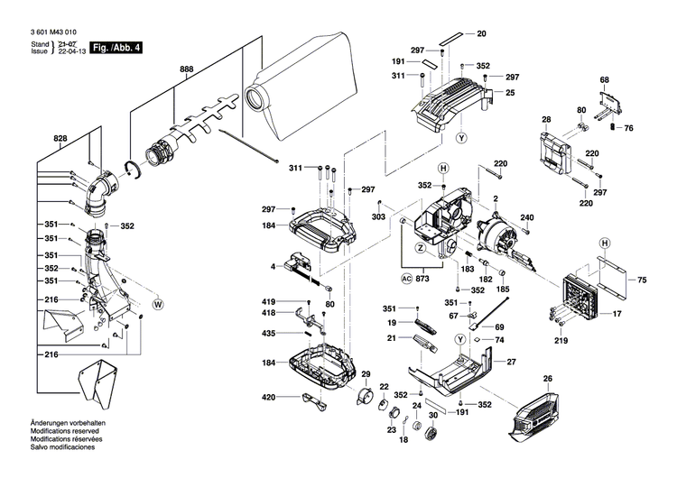 New Genuine Bosch 1609B06739 Warning Label